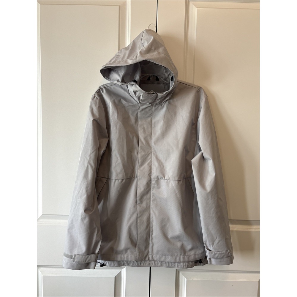 Ozark Trail Hooded Lined Waterproof Rain Jacket Mens Medium Gray OT35100141151